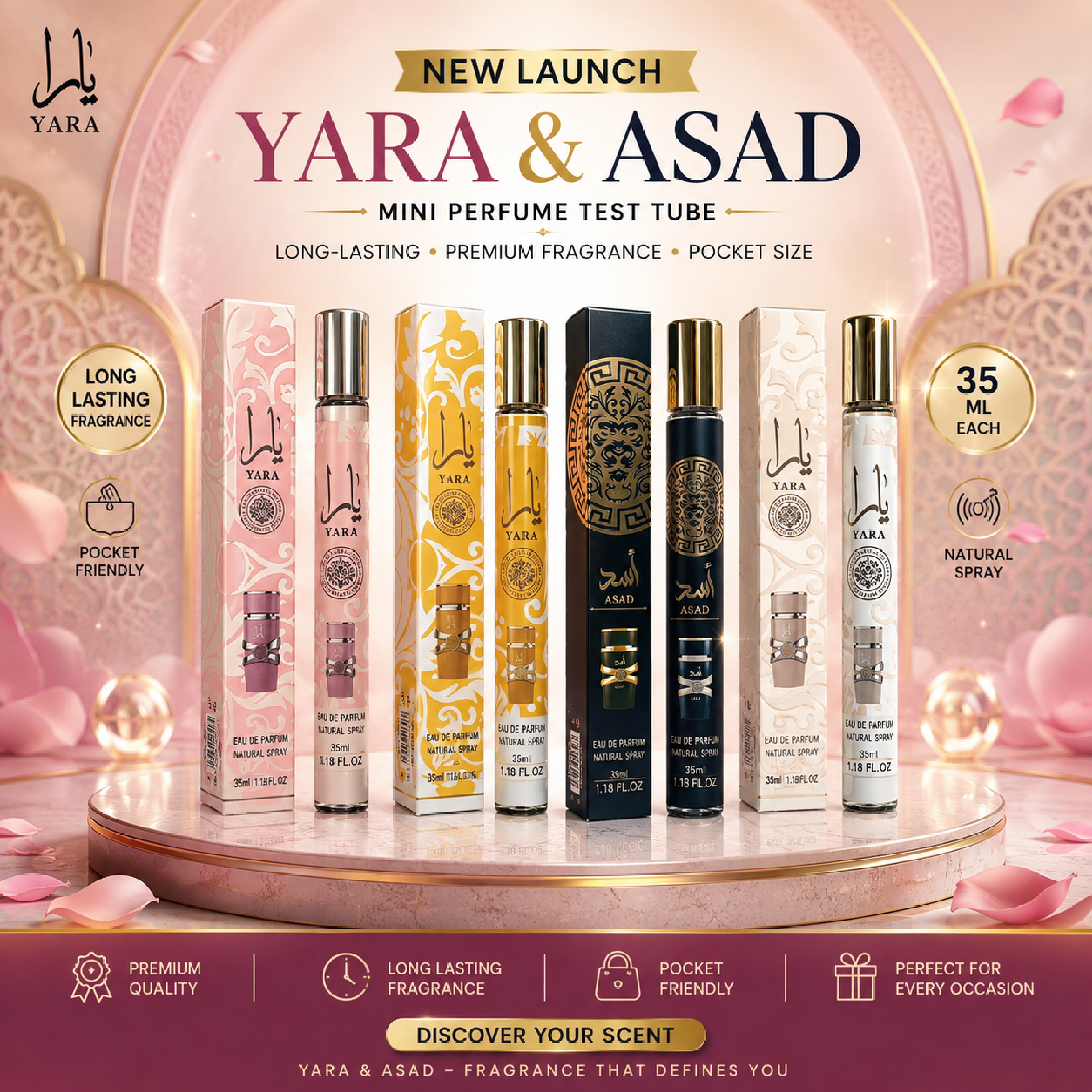 Lattafa 35ml Travel Spray Collection